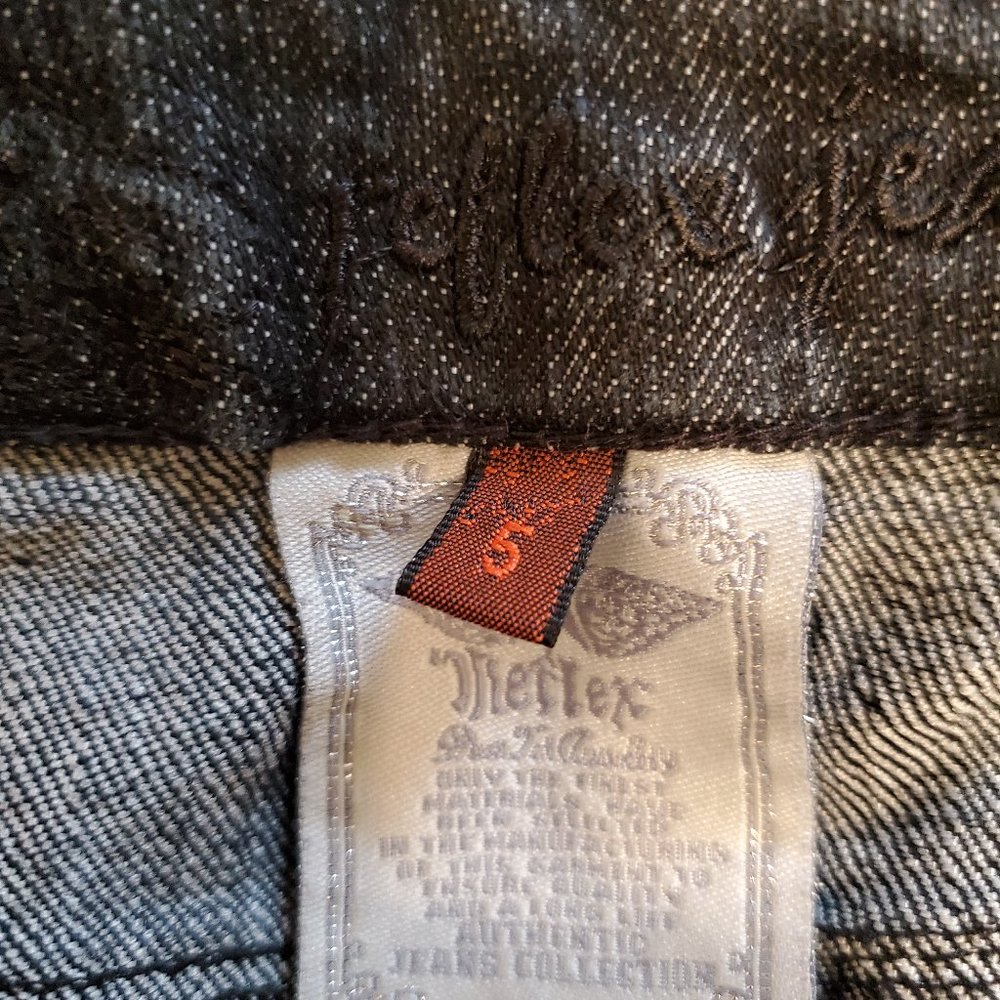 REFLEX BLACK JEANS SIZE 5 LOW RISE - Picture 4 of 4
